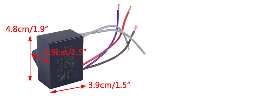 Details About Outstanding Ceiling Fan Capacitor Cbb61 4 5uf 6uf 5uf 5 Wire 250v 300v Ac