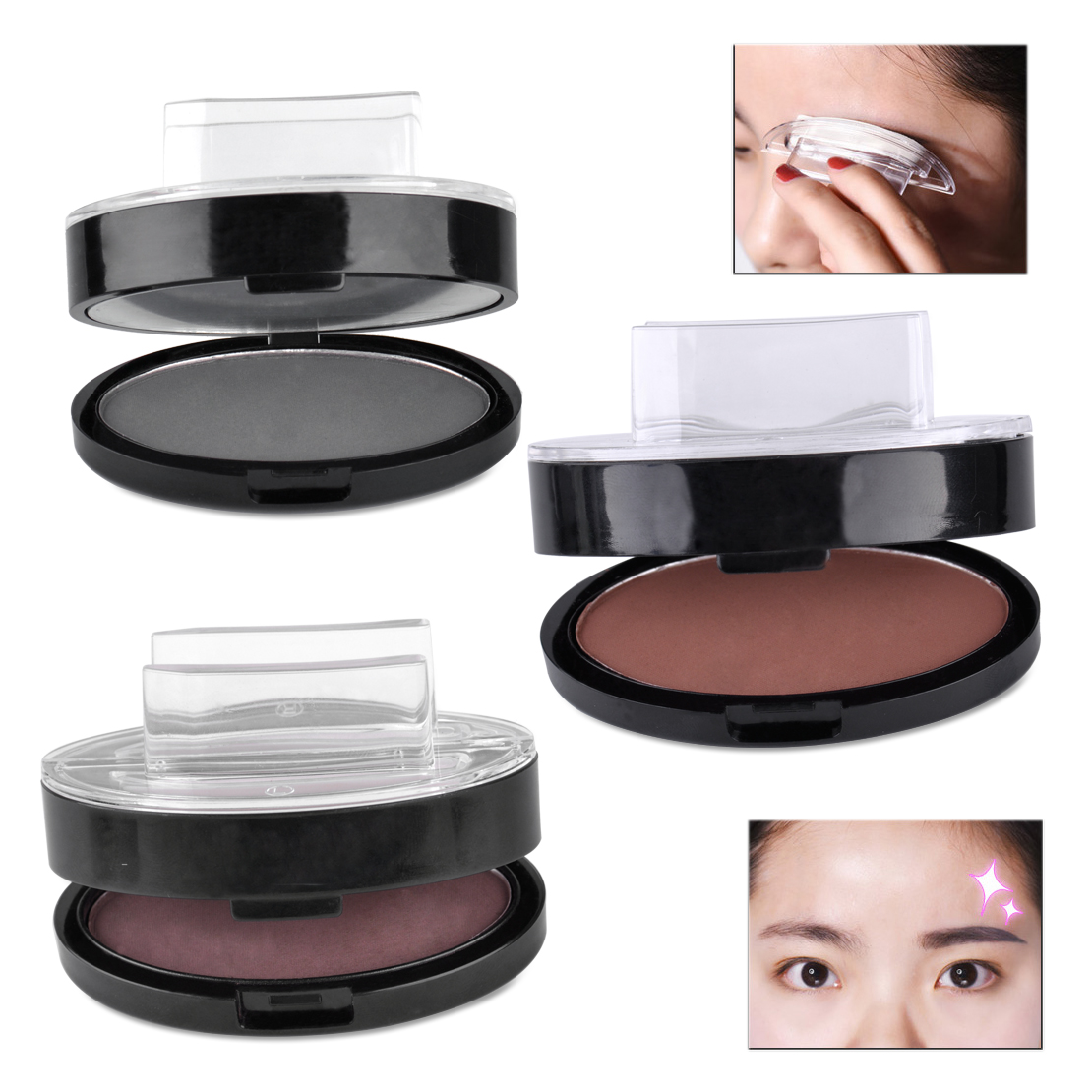 Einfache Synophrys Augenbraue Pulver Stempel Eyebrow Palette Puder ...