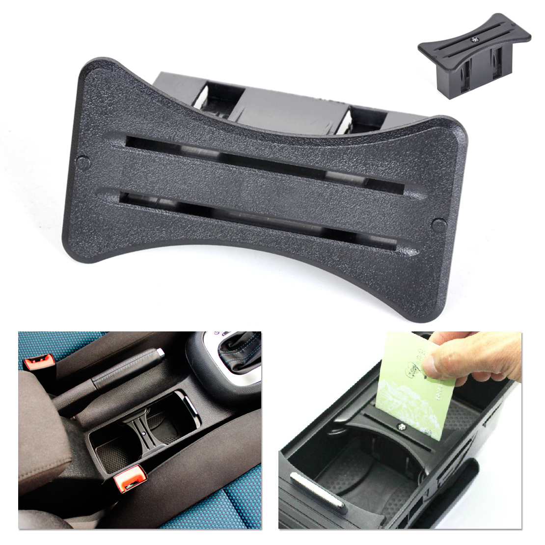 Cup Card Holder Coin Slot Centre Console fit for VW MK6 Golf GTI R20 ...