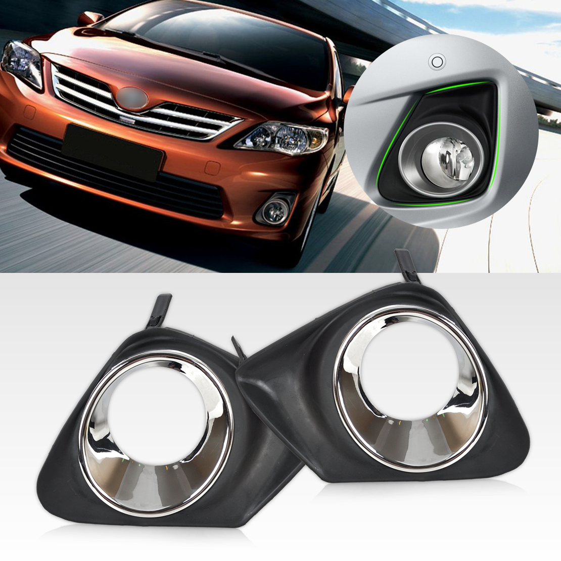 toyota corolla fog light cover