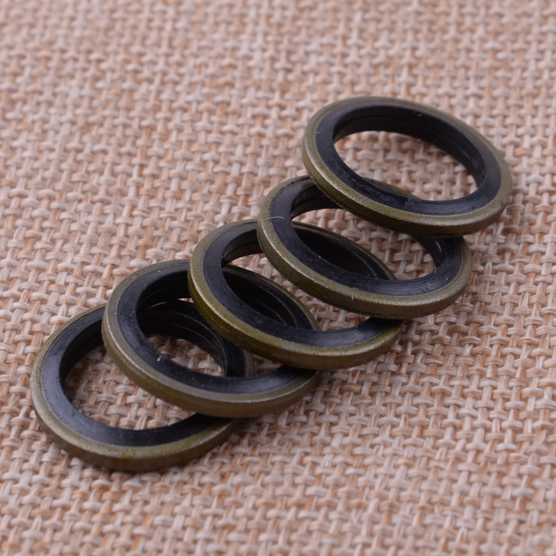 10x Engine Oil Drain Plug Bonded Seal Oil Copper Washer ORing 14mm ID