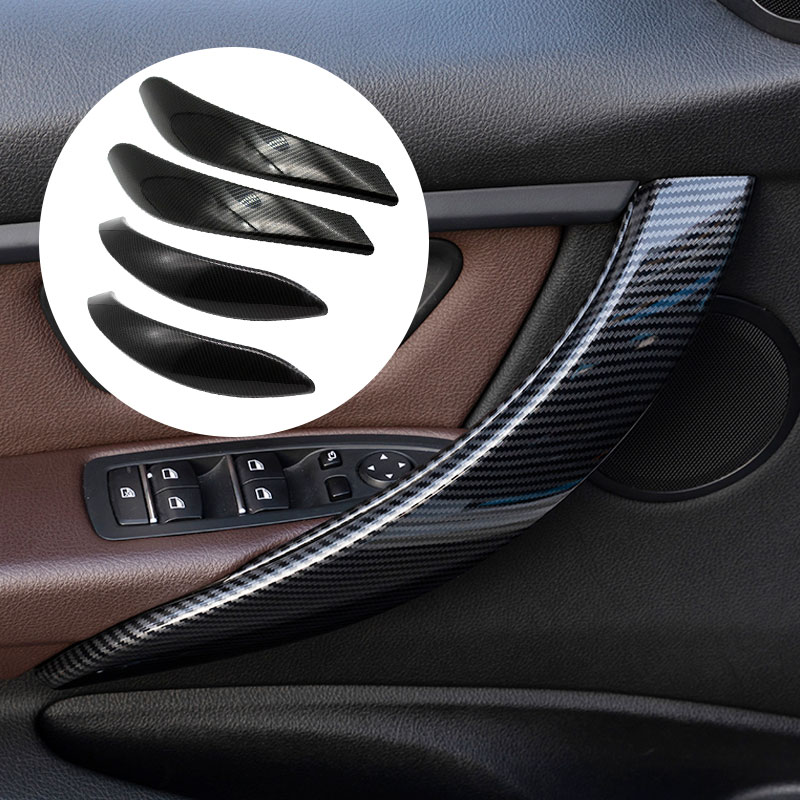 Auto Innen Türgriff Abdeckung für BMW F30 F35 3 4 Serie Auto Änderung  Demontage-freies Schwarz Auto Innen innen Tür Ziehen - AliExpress