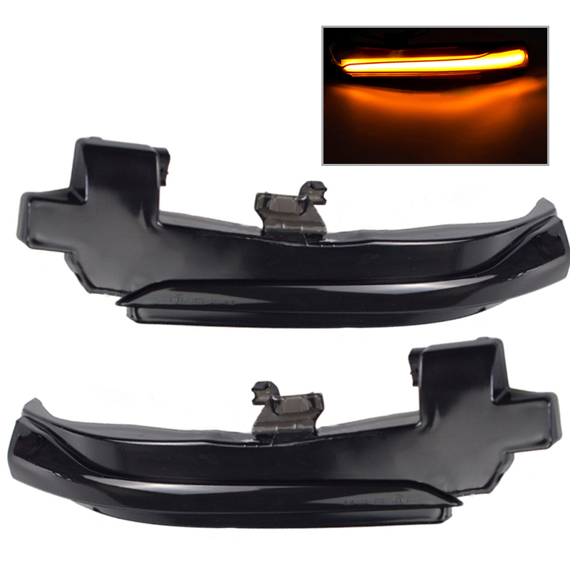 Smoke Dynamic LED Mirror Turn Signal Light Fit For Volvo