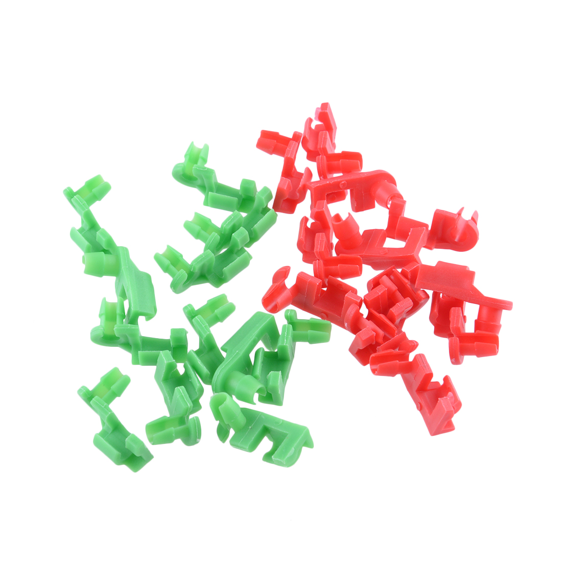 Red Green (12pcs Each) Nylon Car Door Lock Rod Clips Retainer 69293 ...