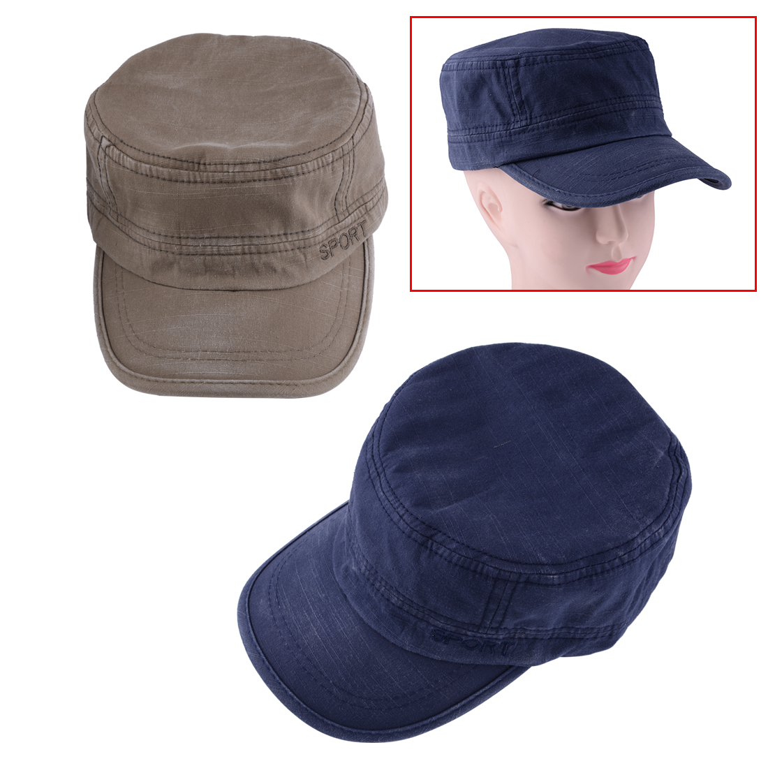 Military Hat For Trucker Driver Cabbie Cotton Men Flat Cap Army Cap