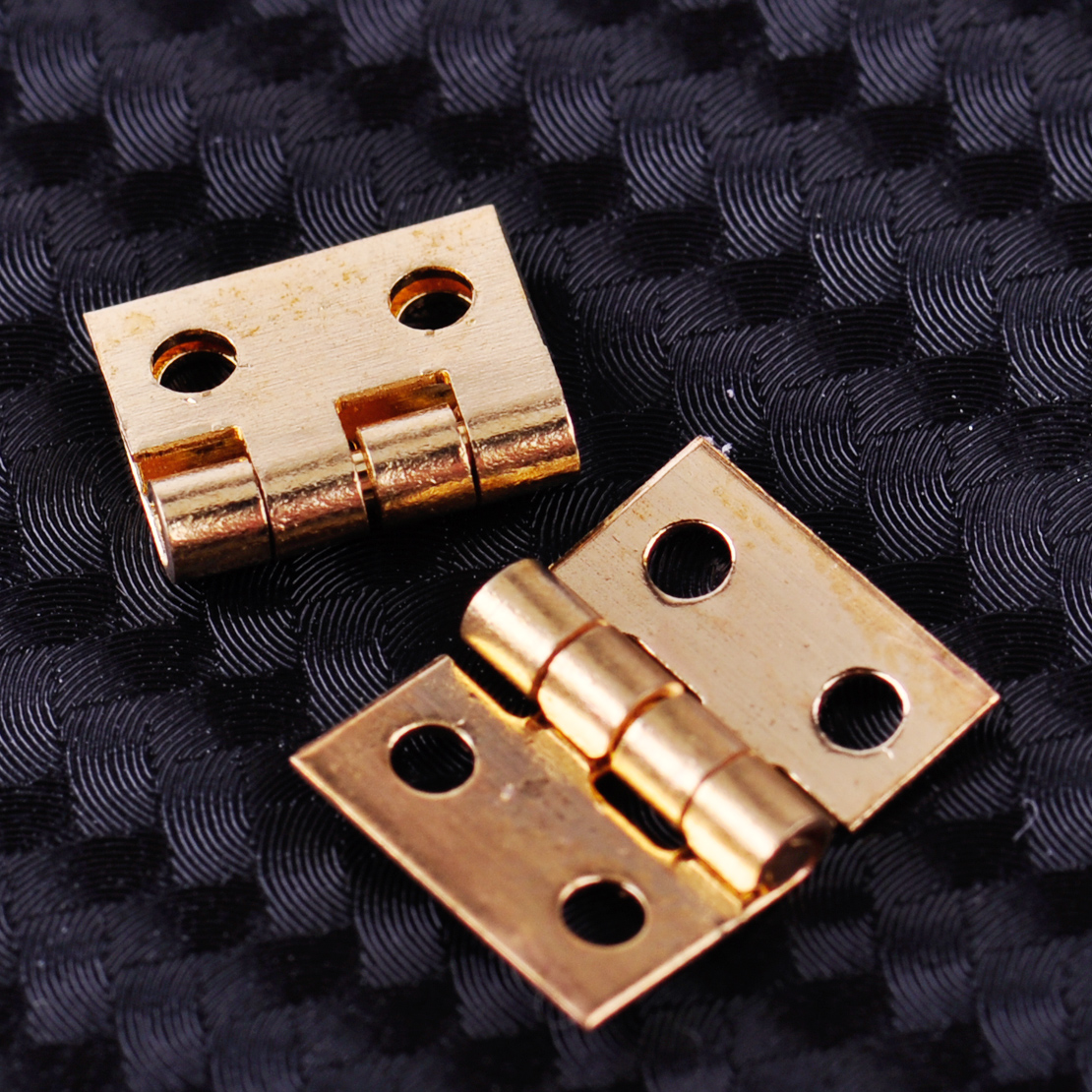 20x Golden Miniature Hinges For Dollhouse 1/12 Scale Cabinet Furniture ...